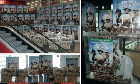 "Universal Pictures" Blu-Ray Promo zu "A Million Ways to Die in the West" (20 Filialen in ganz Österreich)