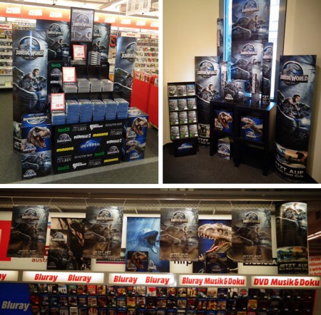 Universal Pictures - Jurassic World - Dekotour - 30 Saturn, Media Markt und Thalia Filialen Österreichweit